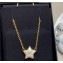 Chanel Metal & Strass Star Pendant Necklace 2024