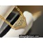 Prada Eternal Gold Eternal mini triangle pendant necklace in yellow gold and diamonds 2024