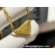 Prada Eternal Gold Eternal mini triangle pendant necklace in yellow gold and diamonds 2024