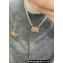 Chanel Metal & Pearls Pendant Necklace Gold 2024