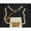 Chanel Metal & Pearls Pendant Necklace Gold 2024