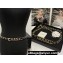 Chanel Lambskin, Gold-Tone Metal & Strass Chain Belt AA9275 Black 2024