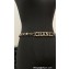 Chanel Lambskin, Gold-Tone Metal & Strass Chain Belt AA9275 Black 2024
