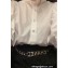 Chanel Lambskin, Gold-Tone Metal & Strass Chain Belt AA9275 Black 2024