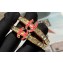 Chanel Metal & Strass Pendant Earrings ABC558 Gold, Pink & Crystal 2024