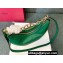 Valentino Small Vlogo Moon Hobo Bag In NAPPA LEATHER Green With Chain