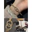 Chanel Metal & Diamantés Cuff Bracelet ABA712 Gold & Crystal 2024