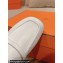 Hermes Groupie mules White in goatskin with palladium-plated Paris buckle