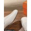 Hermes Groupie mules White in goatskin with palladium-plated Paris buckle