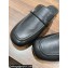 Hermes Groupie mules Black in goatskin with palladium-plated Paris buckle