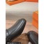 Hermes Groupie mules Black in goatskin with palladium-plated Paris buckle
