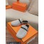 Hermes Groupie mules in H canvas and calfskin with miniature permabrass-plated Paris buckle