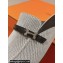 Hermes Groupie mules in H canvas and calfskin with miniature permabrass-plated Paris buckle