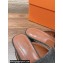 Hermes Groupie mules in denim Black and calfskin with miniature permabrass-plated Paris buckle