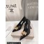 Jimmy Choo Heel 9.5cm Ixia 95 Black Satin Pumps with Metal Flowers 2024