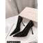 Jimmy Choo Heel 9.5cm Ixia 95 Black Patent Leather Pumps 2024