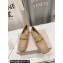 Jimmy Choo Calf Leather Diamond Tilda Loafers Nude with Diamond Chain 2024