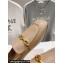 Jimmy Choo Calf Leather Diamond Tilda Loafers Nude with Diamond Chain 2024