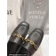 Jimmy Choo Calf Leather Diamond Tilda Loafers Black with Diamond Chain 2024