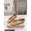 Jimmy Choo Nappa Leather Diamond Tilda Flats Nude with Chain 2024