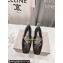 Jimmy Choo Nappa Leather Diamond Tilda Flats Black with Chain 2024