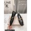 Jimmy Choo Nappa Leather Diamond Tilda Flats Black with Chain 2024