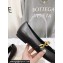 Jimmy Choo Nappa Leather Diamond Tilda Flats Black with Chain 2024
