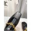Jimmy Choo Nappa Leather Diamond Tilda Flats Black with Chain 2024