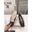 Jimmy Choo Nappa Leather Diamond Tilda Flats Black with Chain 2024