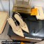 Louis Vuitton Heel 6.5cm Glazed calf leather Stellar Slingback Pumps Beige 2024