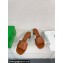 Bottega Veneta Heel 4.5cm Leather Amy mules with Intreccio pattern Brown 2024