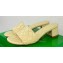 Bottega Veneta Heel 4.5cm Leather Amy mules with Intreccio pattern Beige 2024