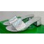 Bottega Veneta Heel 4.5cm Leather Amy mules with Intreccio pattern Silver 2024