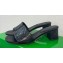 Bottega Veneta Heel 4.5cm Leather Amy mules with Intreccio pattern Black 2024