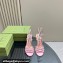 Gucci Heel 10.5cm Horsebit with crystals sandals 771596 Leather Pink 2024