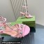 Gucci Heel 10.5cm Horsebit with crystals sandals 771596 Leather Pink 2024