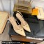 Louis Vuitton Heel 6.5cm calf leather Stellar Slingback Pumps Beige 2024