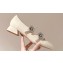 Roger Vivier Heel 3.5cm Bouquet Strass Babies Ballerinas in Patent Leather White 2024