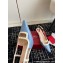 Roger Vivier Heel 5.5cm Mini Buckle Slingback Pumps in Patent Leather Blue/White 2024