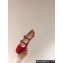 Roger Vivier Heel 3.5cm Bouquet Strass Babies Ballerinas in Patent Leather Red 2024
