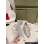 Roger Vivier Heel 3.5cm Bouquet Strass Babies Ballerinas in Glitter Silver 2024