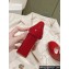 Roger Vivier Heel 9.5cm Bouquet Strass Babies Ballerinas in Patent Leather Red 2024