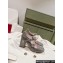 Roger Vivier Heel 9.5cm Bouquet Strass Babies Ballerinas in Glitter Gray 2024