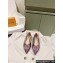 Louis Vuitton LV Night Met Flat Ballerinas in Satin Purple 2024