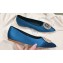 Louis Vuitton LV Night Met Flat Ballerinas in Satin Blue 2024