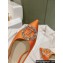 Louis Vuitton LV Night Met Flat Ballerinas in Satin Orange 2024