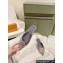 Louis Vuitton LV Night Met Slingback Ballerinas in Satin Gray 2024