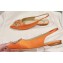 Louis Vuitton LV Night Met Slingback Ballerinas in Satin Orange 2024