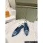 Louis Vuitton LV Night Met Slingback Ballerinas in Satin Blue 2024