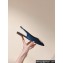 Louis Vuitton LV Night Met Slingback Ballerinas in Satin Blue 2024